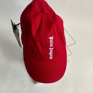 Palm Angels NS logo, cap, red white